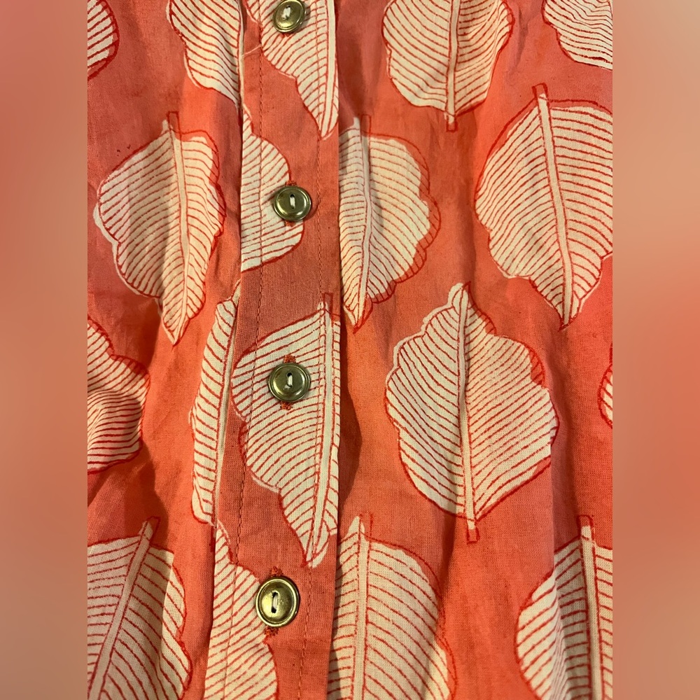 NWT Pink Leaf Dress Size M - Picture 3 of 4